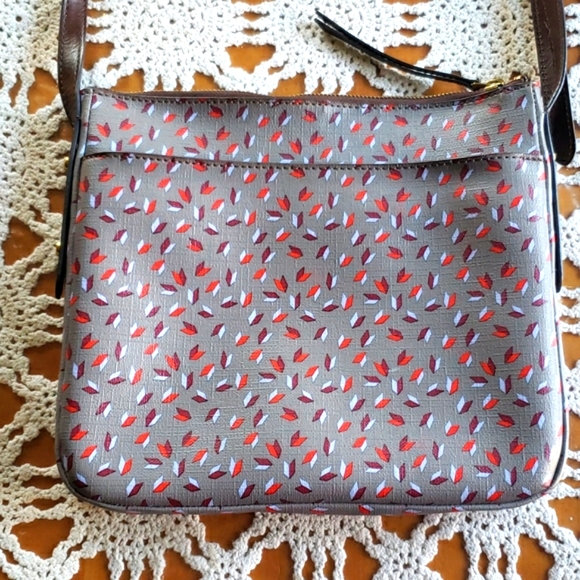 Fossil gray printed woman crossbody bag - Picture 4 of 6